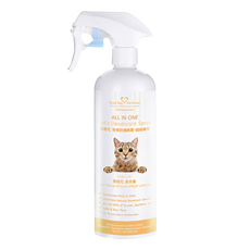 Good Boy Pet House 好寶貝寵物居家用品 ALL IN ONE 法國香氛貓咪除臭防護噴霧, 苦橙花, 貓咪專用除臭噴霧, 500ml, 1瓶