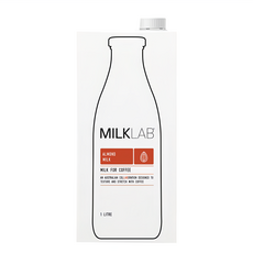 MILKLAB 嚴選杏仁奶, 澳洲麥當勞、星巴克指定使用, 比現有產品多出50%的杏仁成分, 醇厚堅果香, 純素也可安心飲用, 1L, 1瓶