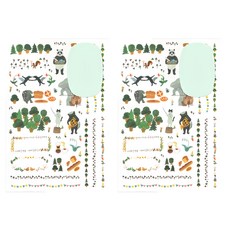 日本 MIDORI Yuru Log貼紙, 森林動物, 2張