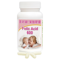 Healthwomen 赫而司 金好韻葉酸膠囊 鈣備孕/孕前補養配方, 1罐, 90顆