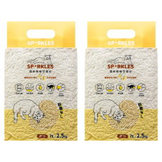 SPARKLES 環保極細豆腐貓砂, 原味, 2.5kg, 2包