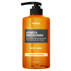 KUNDAL 昆黛爾 蜂蜜&澳洲堅果保濕沐浴露 Acacia Moringa, 1.058L, 1瓶