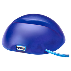 reflects 藍光 USB MEMO 座 留言板 備忘錄, 藍色, 8.7 x 8.5 x 3.5cm, 1個