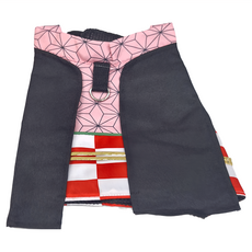 SassyDog 涼感胸背衣 和服風 4~6kg, 粉色, 1件