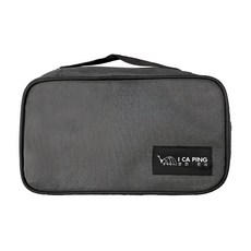 I CA PING 愛露愛玩 餐具包 黑色 15x24.5x6.5公分 外層牛津布 內層防潑水, 1個