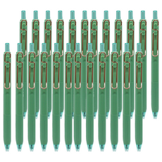 PENROTE 筆樂 S5柔色中性筆 藍墨 24支 綠色 - 柔滑書寫，色彩溫馨