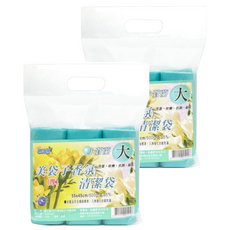易拭潔 香氛清潔袋 S031 大款 小蒼蘭 3個, 2組