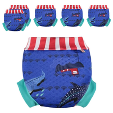 英國Close Pop-in 游泳尿布褲 100%聚酯纖維 表層PU塗層 腰腿束帶設計, L, 6件