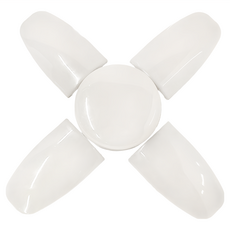 生活必備 照明四葉摺疊燈泡, 白光, 1個