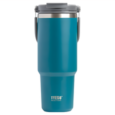 TYESO 泰碩 手提304不銹鋼水杯, 藍色, 900ml, 1個