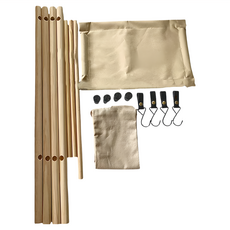 原木三角寵物掛衣架 衣物收納整理架 居家用品, 1個, 80 x 35 x 80cm