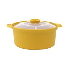 BBTTO 矽膠蒸雞蛋器 (中) 800ml 耐熱100°C, 芥末黃, 1組