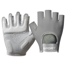 MICHAEL FITNESS 麥克健身 健身手套 液體矽膠款 防滑 耐磨 輕盈透氣, S(掌圍 17~18 掌寬7.5cm), 灰色, 1雙