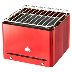 LOGOS 立方桌上BBQ烤爐 鋁不銹鋼鋼材質, 組裝尺寸(16.5 x 16.5 x 13cm)/收納尺寸(16 x 15.5 x 2cm), 1個