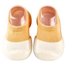 寬頭防滑透氣膠底學步鞋, 馬卡龍橘色, 24~25(14.5cm)