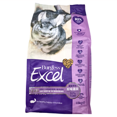 Burgess 伯爵 Excel 龍貓鼠飼料 自然高纖維, 薄荷鮮味, 1.5kg, 1包