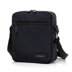 美國旅行者 AMERICAN TOURISTER VOLTA 斜挎包 多層收納 可調節肩帶, 21 x 6 x 24.5cm, 海軍藍, 21 x 6 x 24.5cm