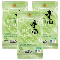 龍口 春雨綠豆粉絲, 葉綠素, 全素, 台灣製造, 120g, 3包
