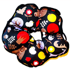 Mon bebe 夢貝貝 太陽花舒適防水頭套, 大小貓狗尺寸皆有 防水軟布料, M, 黑色, 1個