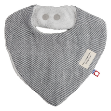 HARTWELL 今治備長碳口水巾，棉 96% 氨綸 4%, 23 x 23cm, 灰色