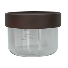 TAIWANGLASS 台灣玻璃 相思木玻璃儲物罐 400ml, 1個