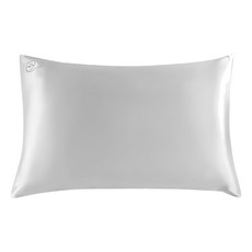 BébéSilk 匿齡絲綢枕套 標準枕頭尺寸 22 Momme 6A級長纖桑蠶絲 信封式開口 方便更換枕芯, 50 x 76cm, 氣質灰色, 1個