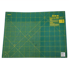 OLFA 裁布墊 1.5mm 兩側（英吋/厘米）網格印刷, 60 x 45cm, 綠色