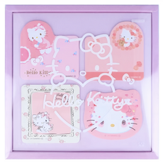 sun-star Hello Kitty 50週年便利貼 - 紫色浪漫 造型便利貼 4種樣式各10張, 1本, 40張