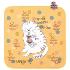 kUSUgURU JAPAN 日本眼鏡貓 Tapichiru系列 紗布絨手帕 毛巾