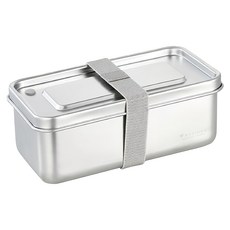 MASIONS 美心 頂級304不鏽鋼密封防漏分隔便當盒 可微波 1380ml, 1個, 銀色