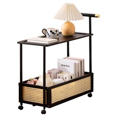 HAPPY LiFE 推車置物架 70cm 12241, 黑色, 2層