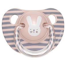 suavinex 蘇維妮 Hygge 兔子款矽膠奶嘴, 6~18個月, Rabbit Pink, 1入