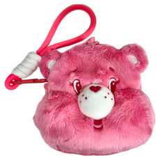 Care Bears 彩虹熊 立體可提可掛收納包, 絨布材質, 粉色, 13 x 4 x 12cm