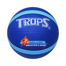 TROPS 特波士 雙色十字籃球 藍色, 40179, 1個