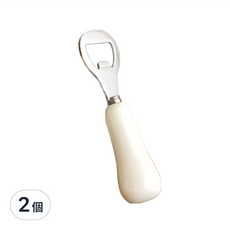 沐慕家居 陶瓷餐具不銹鋼開瓶器 Set 2個, 米白色