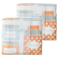 HARADA ORIMONO 原田織物 七重棉紗蚊帳家事布 1條, 30 x 30cm, 2條