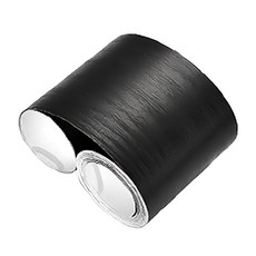 WA. WALL ART INDOORS 木紋踢腳線 防水PVC 自帶背膠, O款 黑色, 10 x 1000cm