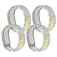 PARA'KITO 帕洛 天然精油防蚊成人手環 24小時防蚊 防水, 10g, 4個