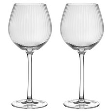 bar craft 紅酒杯 豎紋, 550ml, 2個