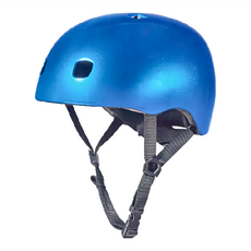 Micro Scooters Helmet LED 滑板活動用防護頭盔 ABS樹脂材質, S, 金屬藍, 1個