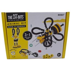 THE OFF BITS 怪奇機械積木 蜜蜂, 動物積木套裝, 3合1, 1盒