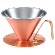 SALUS 佐藤金屬 銅製咖啡濾杯 霧面, 1個, 咖啡濾杯
