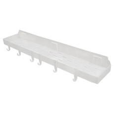 SP SAUCE 壁掛式黏貼置物架 大, 附掛勾, 1個