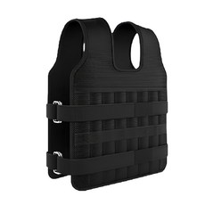 三次方 ff003-3可調節負重背心 15kg 透氣舒適 健身負重訓練器材, 黑色, 1件