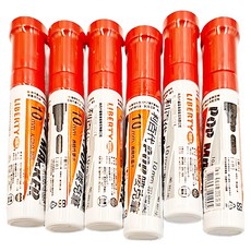 POP 圓尖嘜克筆 907-10-R 5mm 紅色, 6支