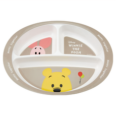 Skater M370 三格美耐皿餐盤 維尼, 260 x 195 x 40mm, 1個