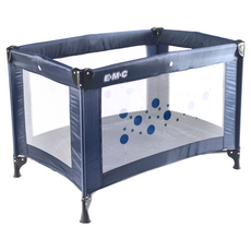 E-M-C 輕巧型折疊嬰兒床 2507, 藍色, 1個