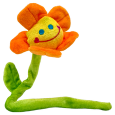 絨毛太陽花娃娃 大 5個, 45cm, 橙色, 1組