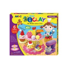 AMOS 阿摩司 6色輕黏土, 甜點蛋糕, 18g, 1盒