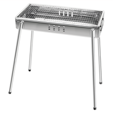 點秋香 夏威夷600不鏽鋼高腳碳烤爐 不鏽鋼材質 輕量組裝 戶外專用5-7人用, 60 x 29 x 63cm, 1個